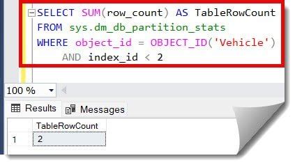 Tool Tips, how do I get to see the table row count  .
